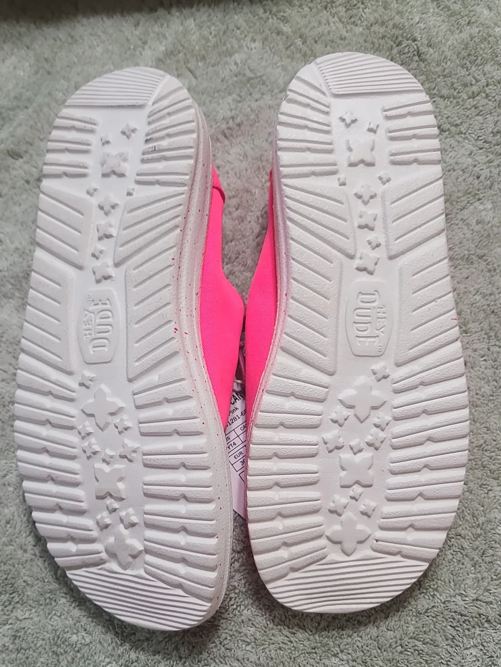 Hey Dude Kids Moccasins in Bright Pink
